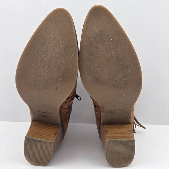 Naughty Monkey Noah Suede Ankle Boots Carmel Brown Size 8.5 - Picture 6 of 14